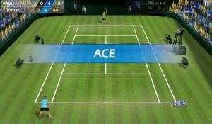 Геймплей Теннис пальцем 3D
