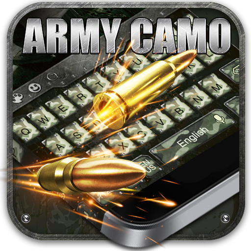 Keyboard Theme Army Camo