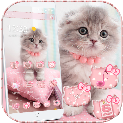 Cute Kitty Pink. Cat Theme Pet