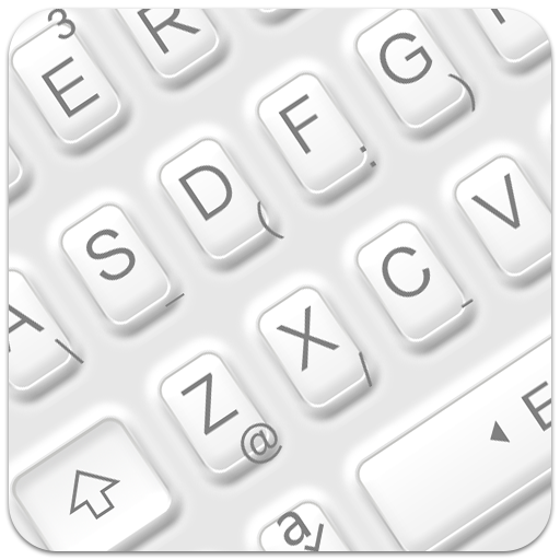 Simple White Button Keyboard Theme